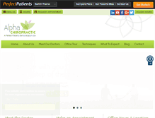 Tablet Screenshot of demo1.perfectpatients.com